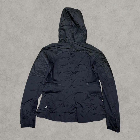 Lululemon Puffer Jacket Womens 12 Black W4AOJSC Quilted Full Zip Winter Coat - Picture 7 of 7